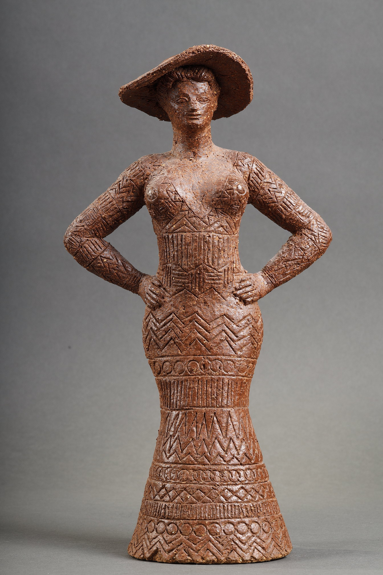 Statuette en grès André Déluol et Manufacture nationale de Sèvres v. 1937