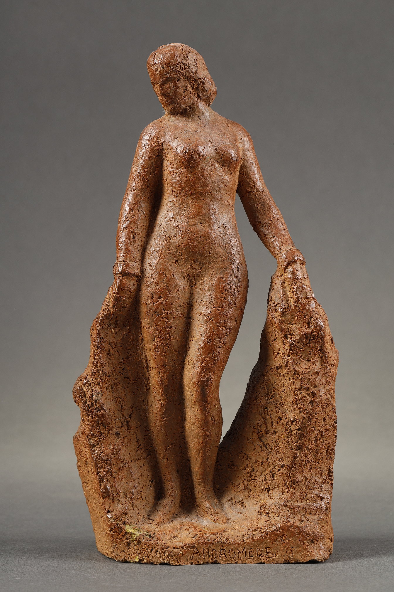 Statuette en grès Edouard Manchuelle et Manufacture nationale de Sèvres datée 1937